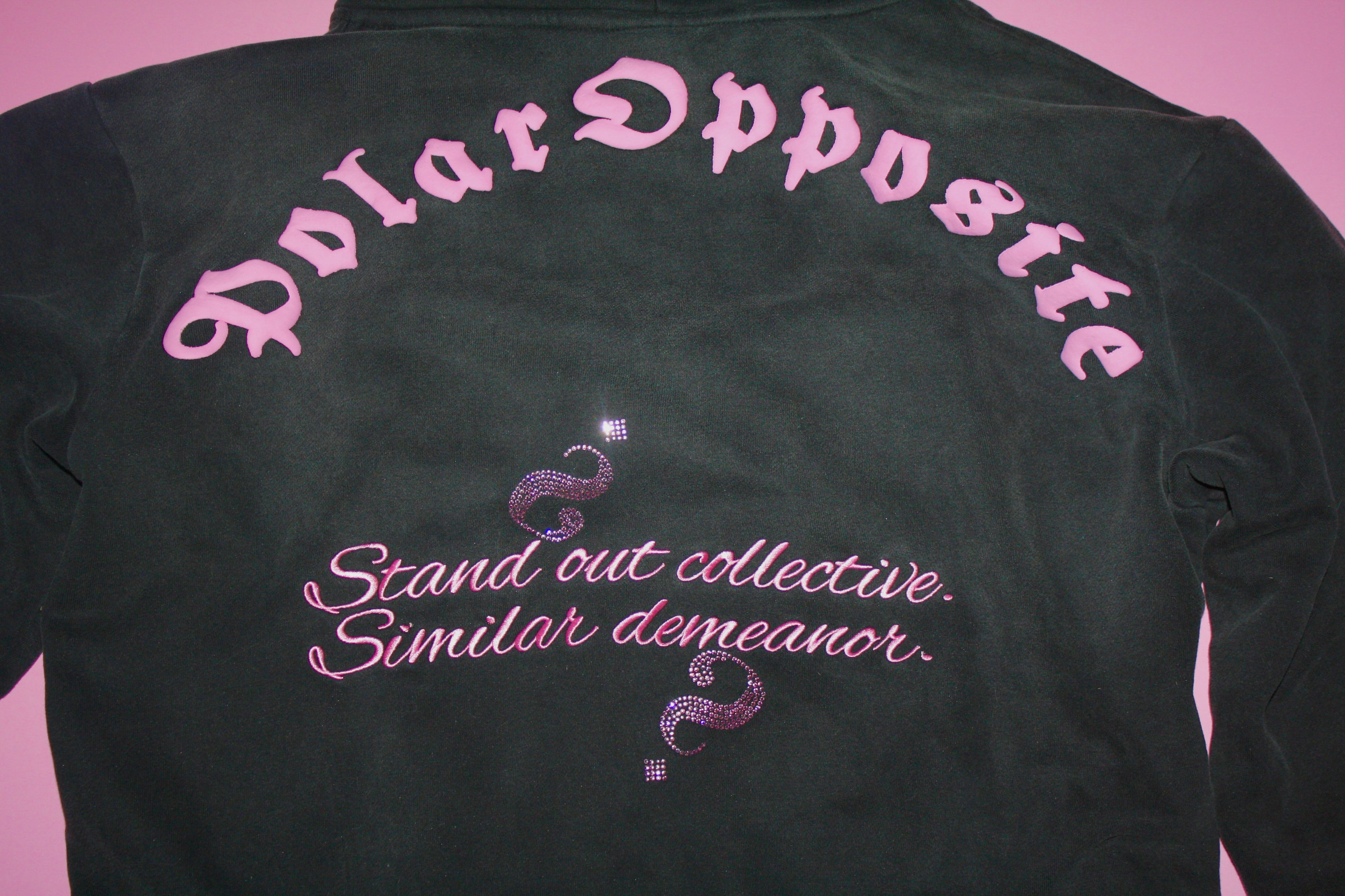 Stand Out Collective pink logo hoodie