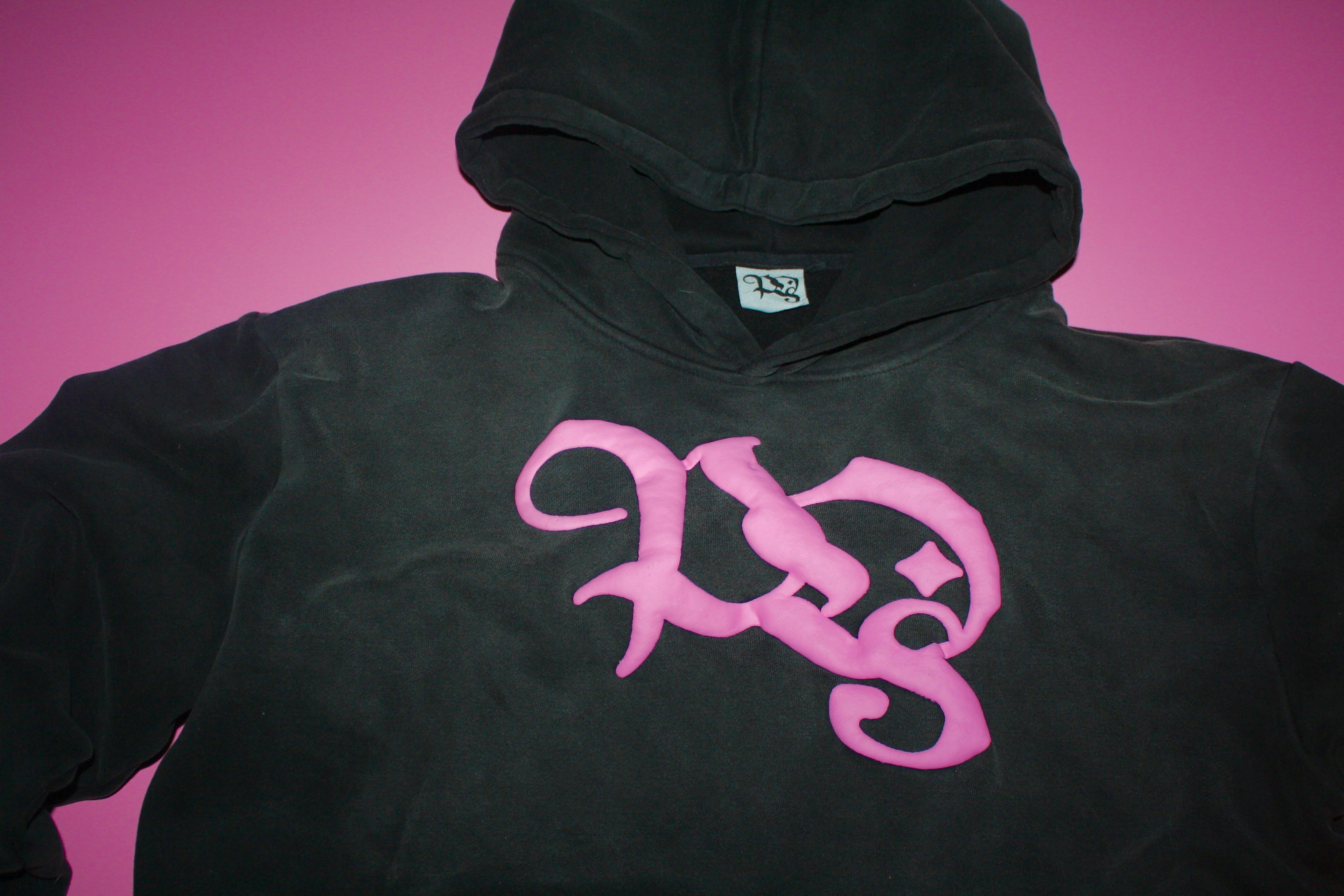 Stand Out Collective pink logo hoodie