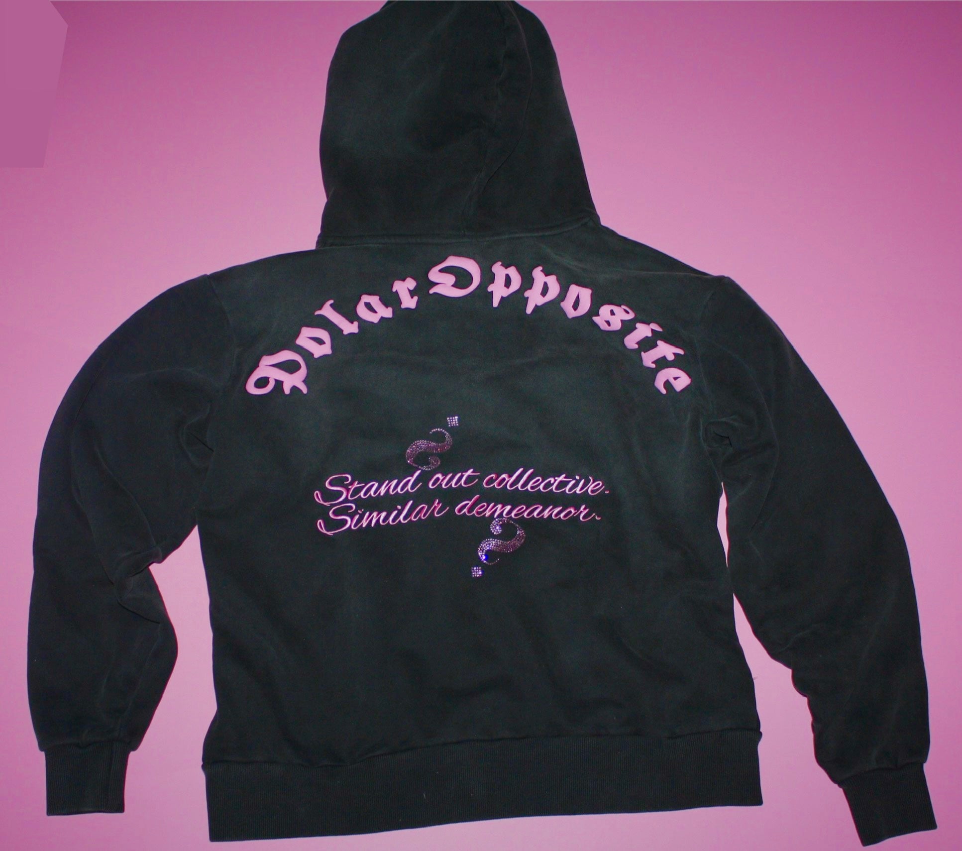 Stand Out Collective pink logo hoodie